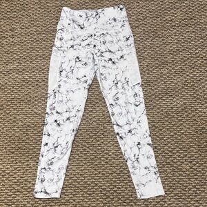 Athletex Black and White Marble Leggings